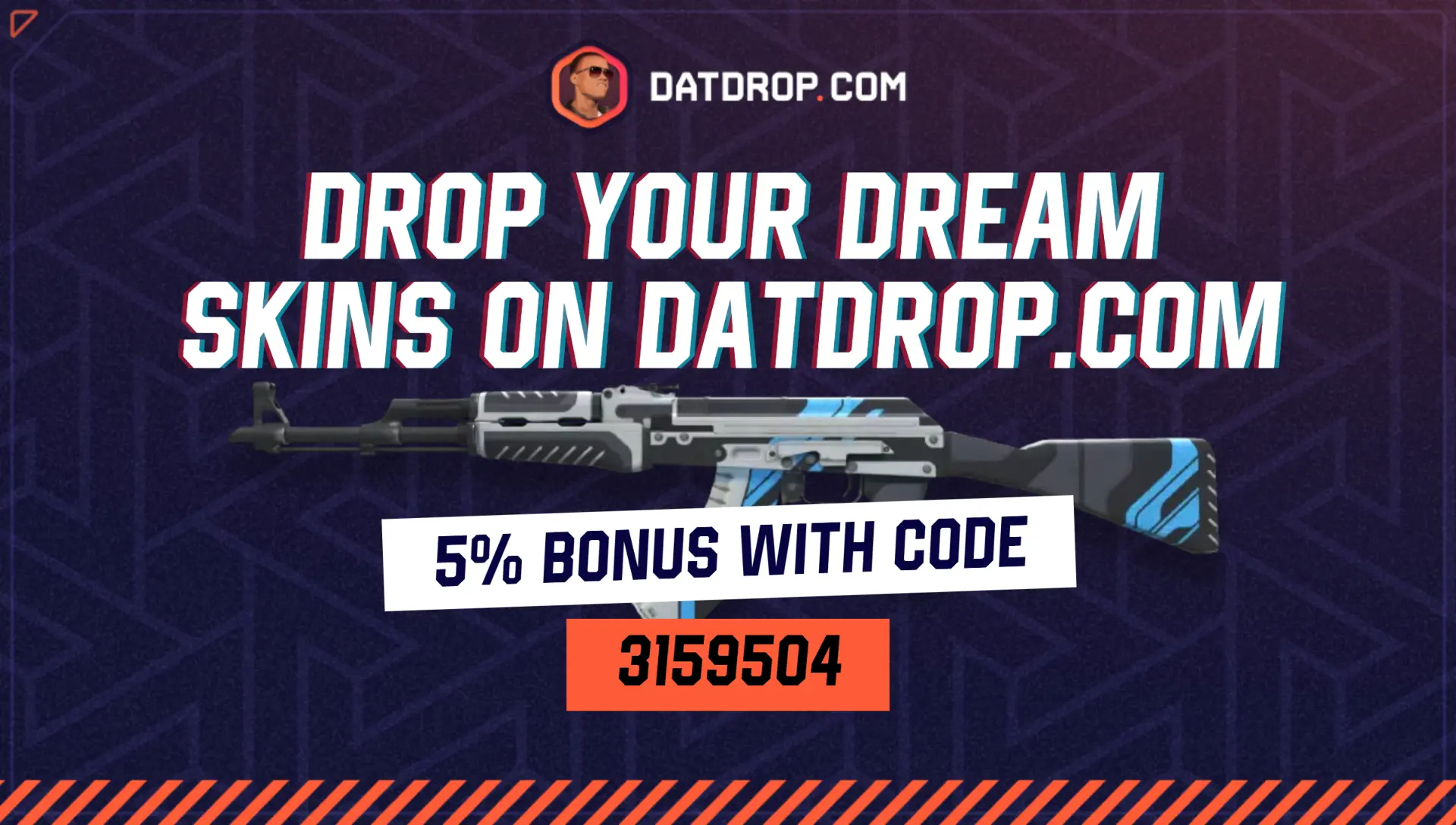 DatDrop — open real CS2 cases, 5% bonus with code 3159504